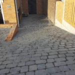 Cobblestone block paving driveway installation